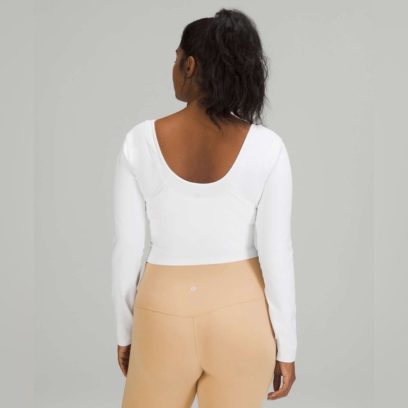 Lululemon Align Long Sleeve Shirt- White- Size 8 - Picture 2 of 6